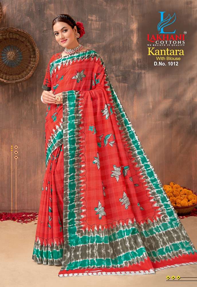 Lakhani Kantara -Cotton Saree -Wholesale Catalog