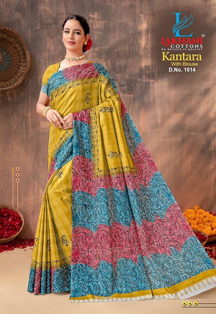 Lakhani Kantara -Cotton Saree -Wholesale Catalog