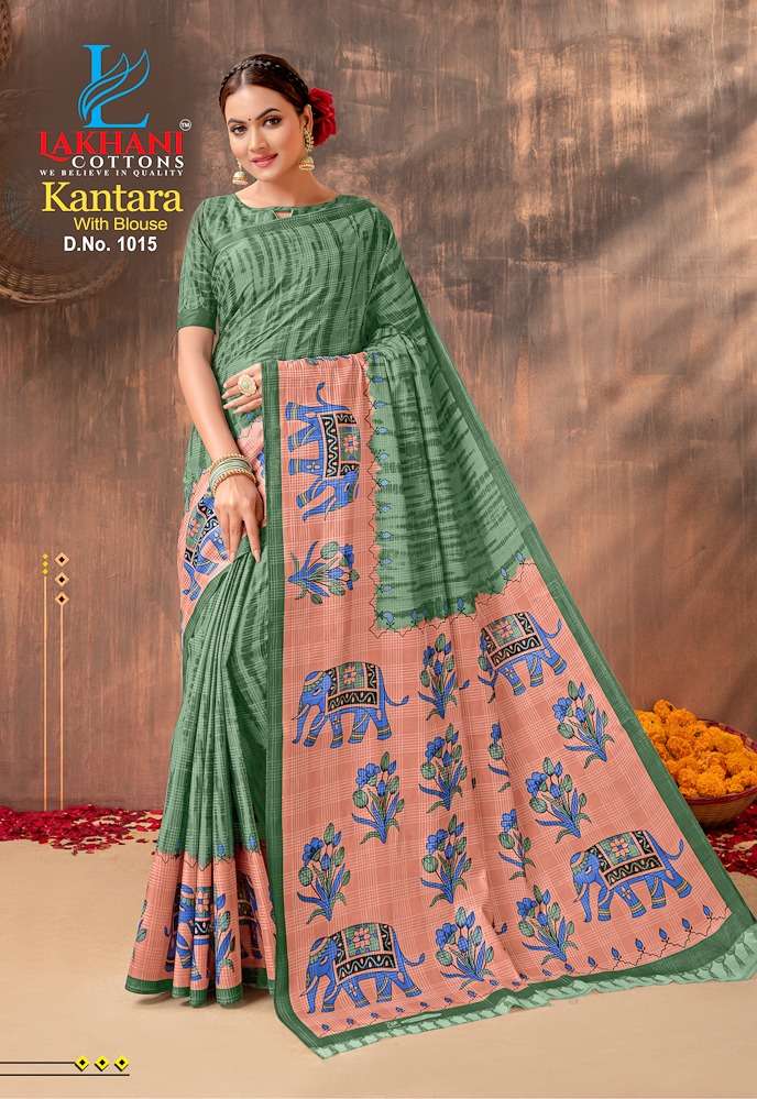 Lakhani Kantara -Cotton Saree -Wholesale Catalog
