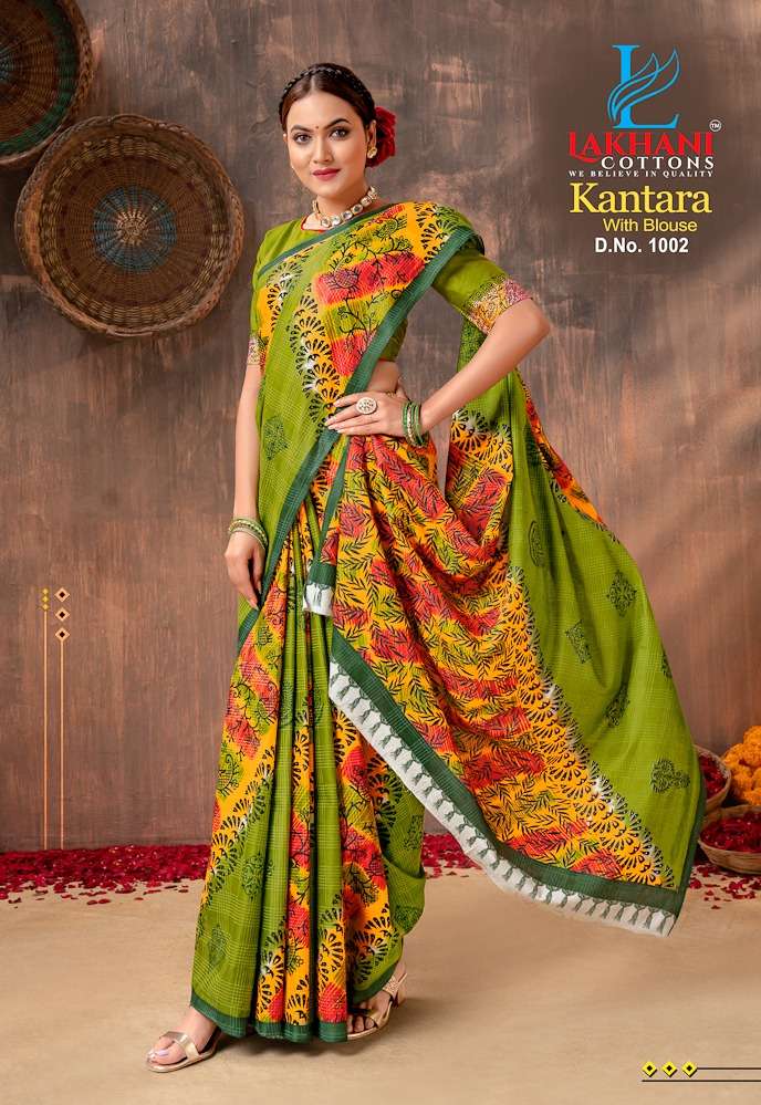 Lakhani Kantara -Cotton Saree -Wholesale Catalog