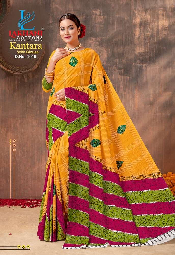 Lakhani Kantara -Cotton Saree -Wholesale Catalog