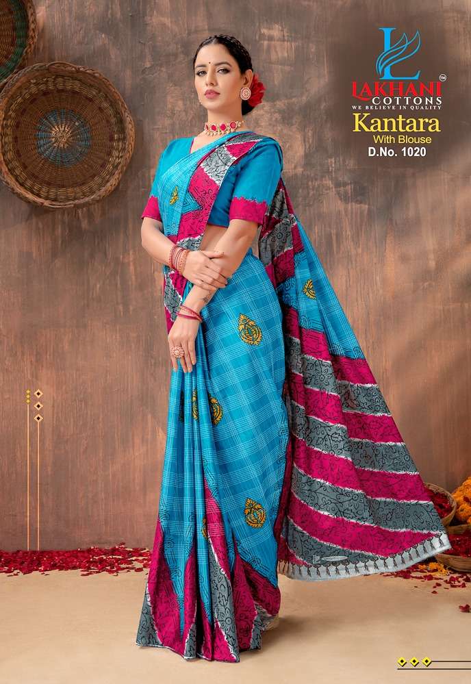 Lakhani Kantara -Cotton Saree -Wholesale Catalog