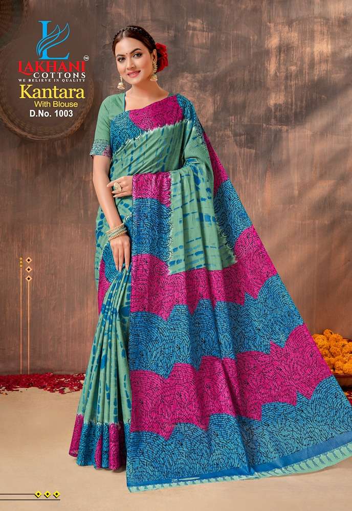 Lakhani Kantara -Cotton Saree -Wholesale Catalog