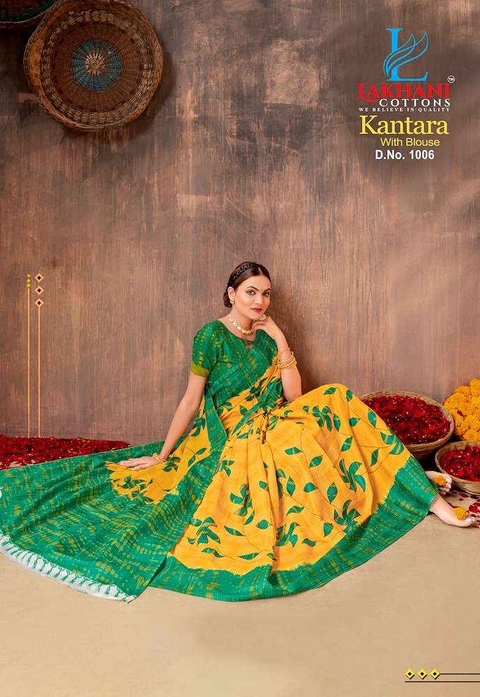 Lakhani Kantara -Cotton Saree -Wholesale Catalog