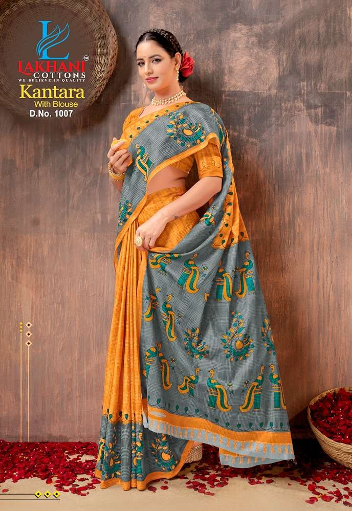 Lakhani Kantara -Cotton Saree -Wholesale Catalog