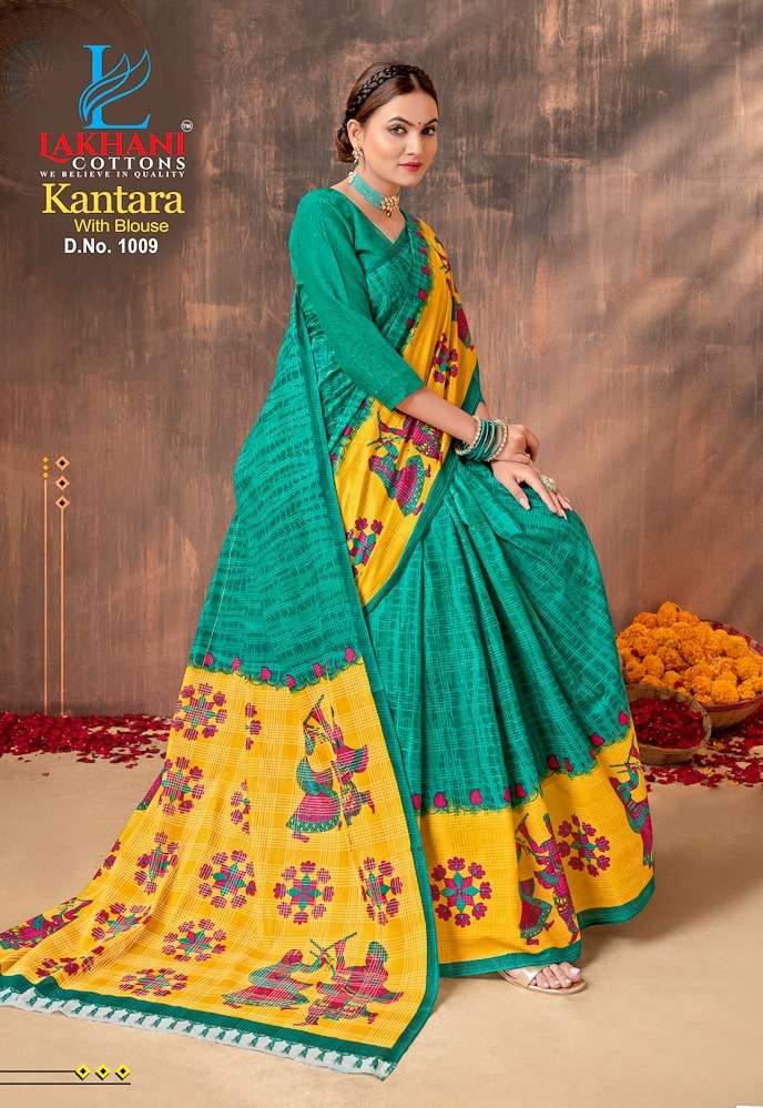 Lakhani Kantara -Cotton Saree -Wholesale Catalog