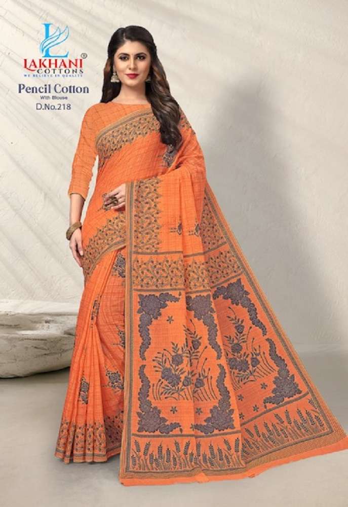 Lakhani Pencil Cotton Vol-2 -Saree -Wholesale Catalog