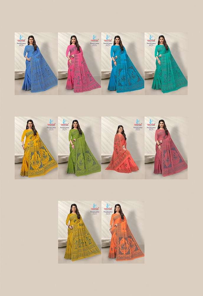 Lakhani Pencil Cotton Vol-2 -Saree -Wholesale Catalog