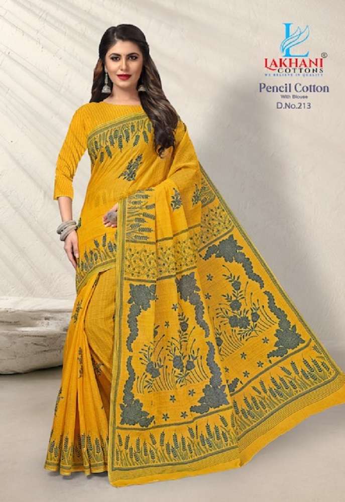 Lakhani Pencil Cotton Vol-2 -Saree -Wholesale Catalog