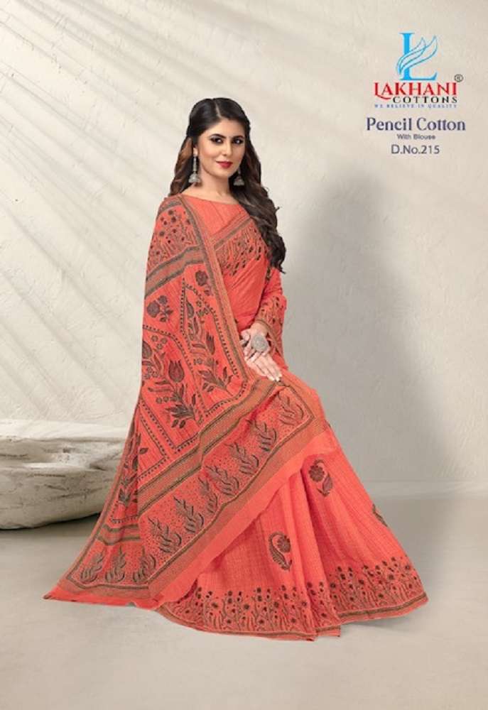 Lakhani Pencil Cotton Vol-2 -Saree -Wholesale Catalog
