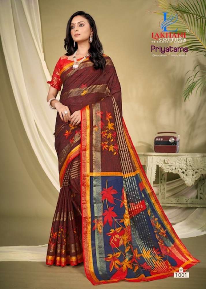 Lakhani Priyatama -Cotton Saree -Wholesale Catalog