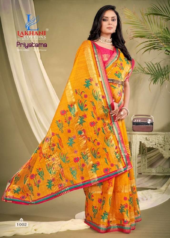 Lakhani Priyatama -Cotton Saree -Wholesale Catalog