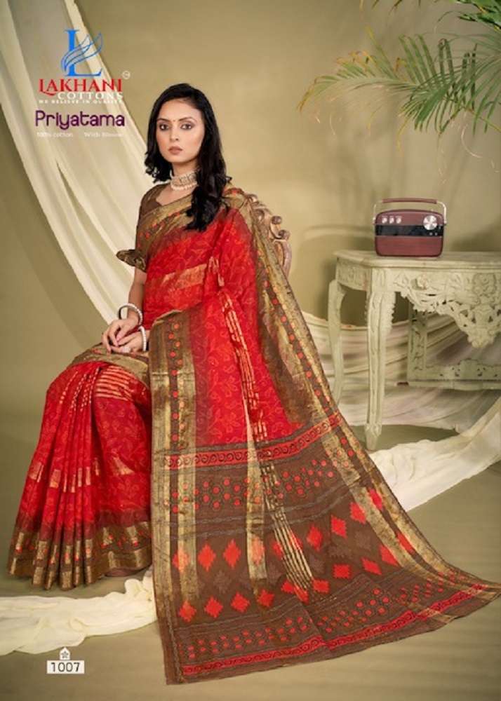 Lakhani Priyatama -Cotton Saree -Wholesale Catalog