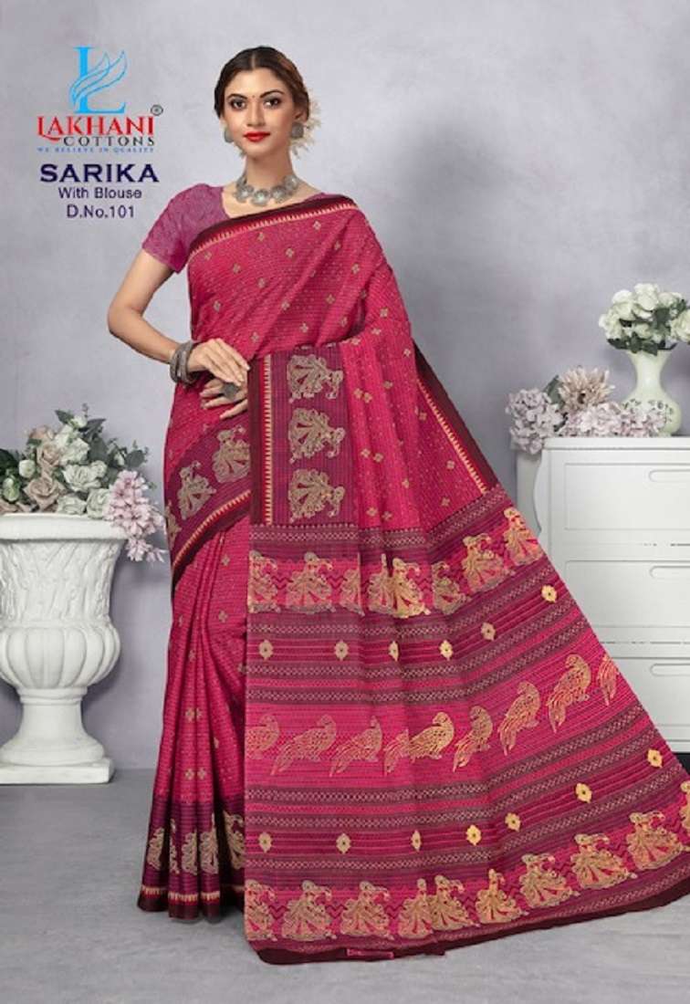 Lakhani Sarika -Cotton Saree -Wholesale Catalog
