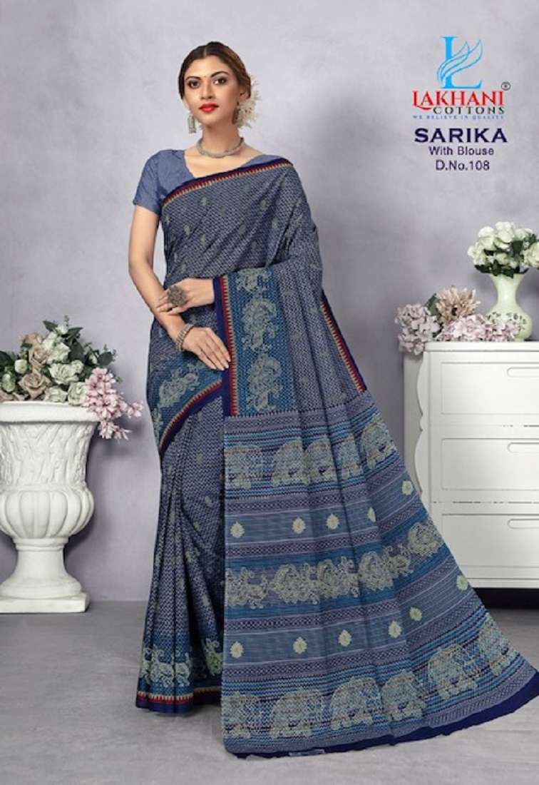 Lakhani Sarika -Cotton Saree -Wholesale Catalog