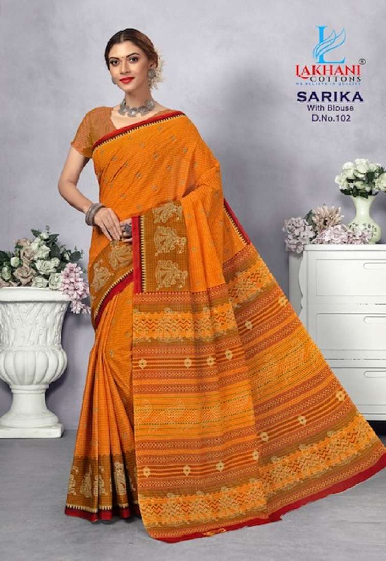 Lakhani Sarika -Cotton Saree -Wholesale Catalog