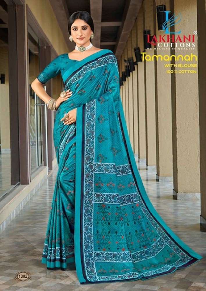 Lakhani Tamannah Cotton Saree -Wholesale Catalog
