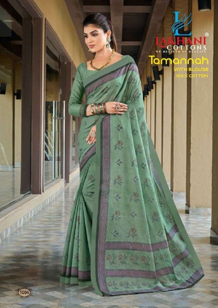 Lakhani Tamannah Cotton Saree -Wholesale Catalog