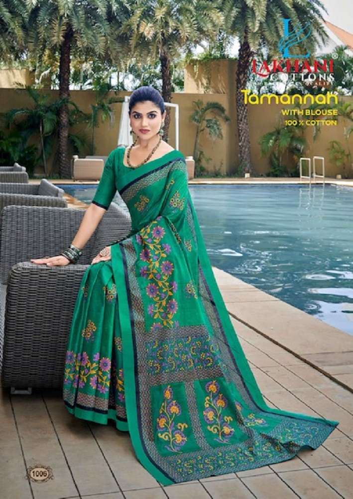 Lakhani Tamannah Cotton Saree -Wholesale Catalog