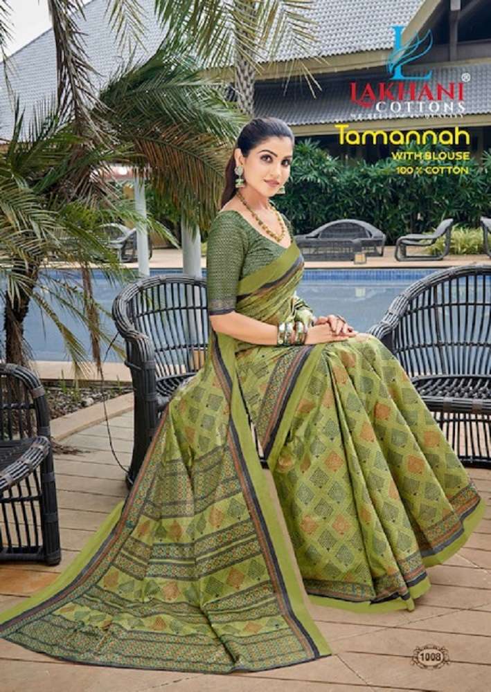 Lakhani Tamannah Cotton Saree -Wholesale Catalog