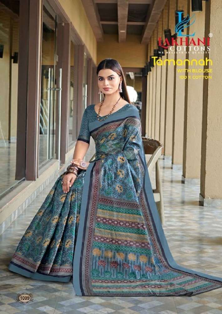 Lakhani Tamannah Cotton Saree -Wholesale Catalog