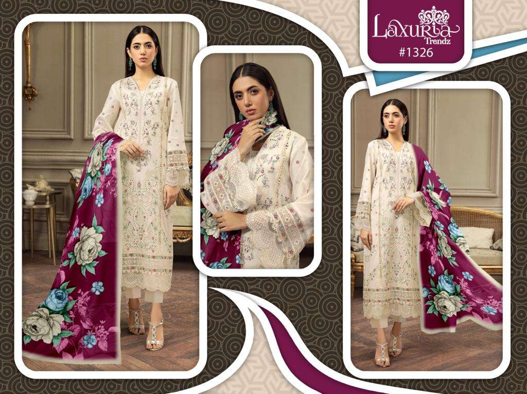 Laxuria Trendz 1326 Georgette Pakistani Suits Wholesale catalog