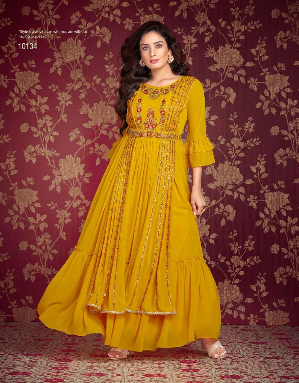 Lily And Lali Rosette Exclusive Designer Wear Kurti Wholesale catalog