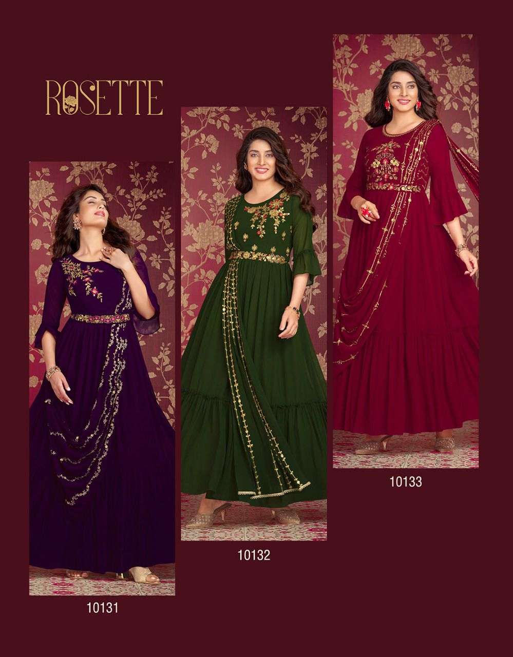Lily And Lali Rosette Exclusive Designer Wear Kurti Wholesale catalog