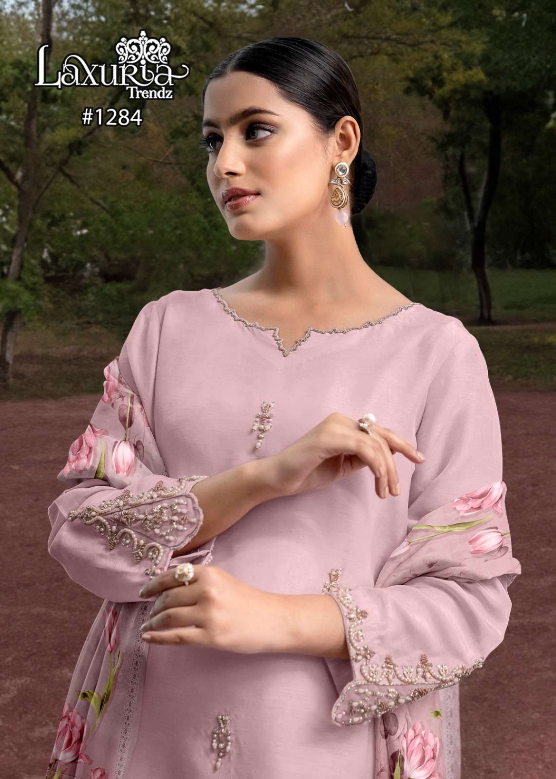 Luxuria Trendz 1284 Pakistani Suits Wholesale catalog
