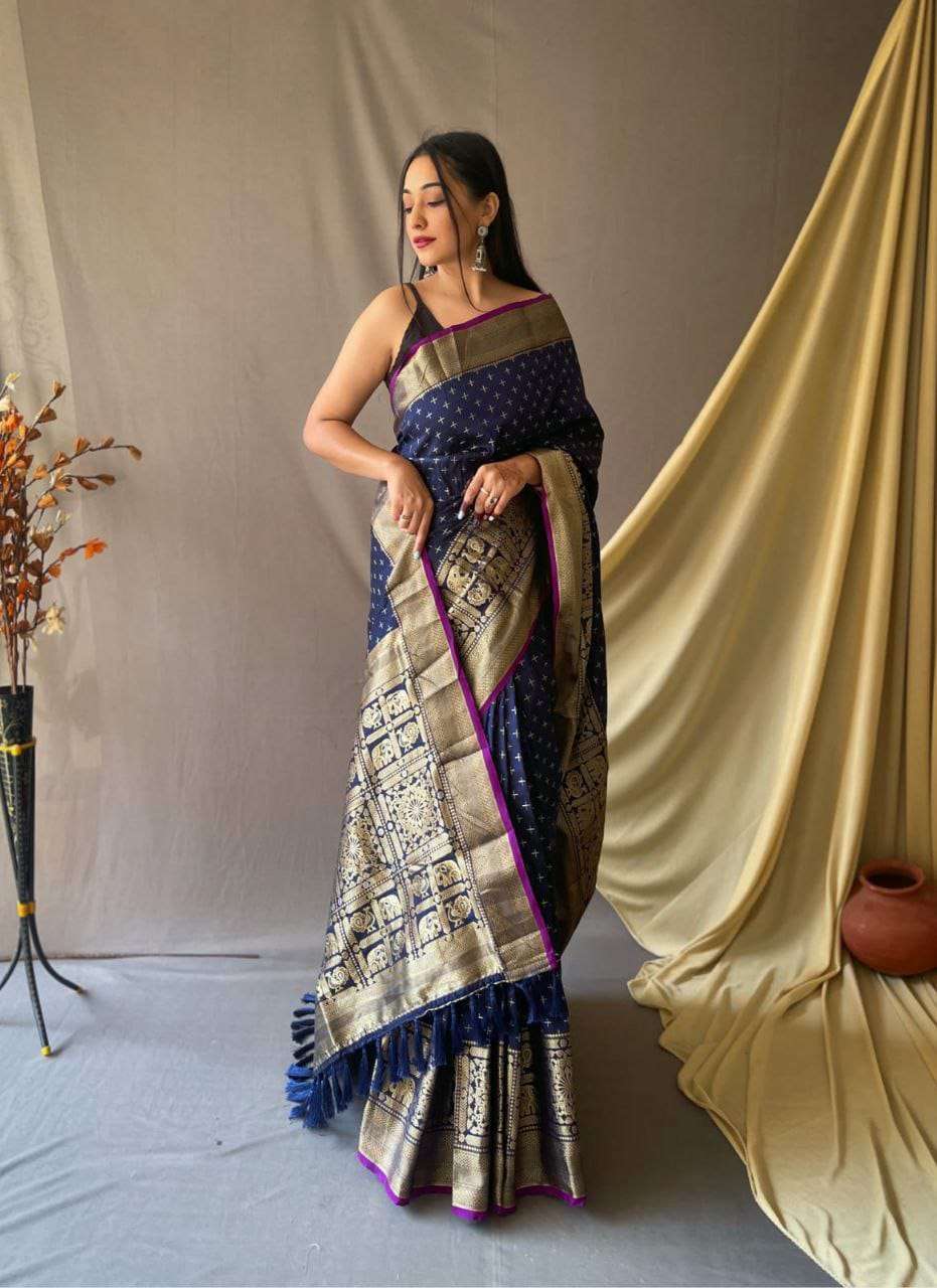Maahi 122 Party Wear Jari Worked Banarasi Silk Saree Wholesale catalog