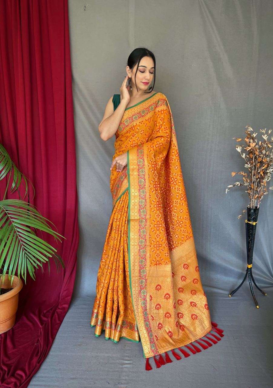 Maahi 126 Party Wear Designer Patola Silk Saree  Wholesale catalog