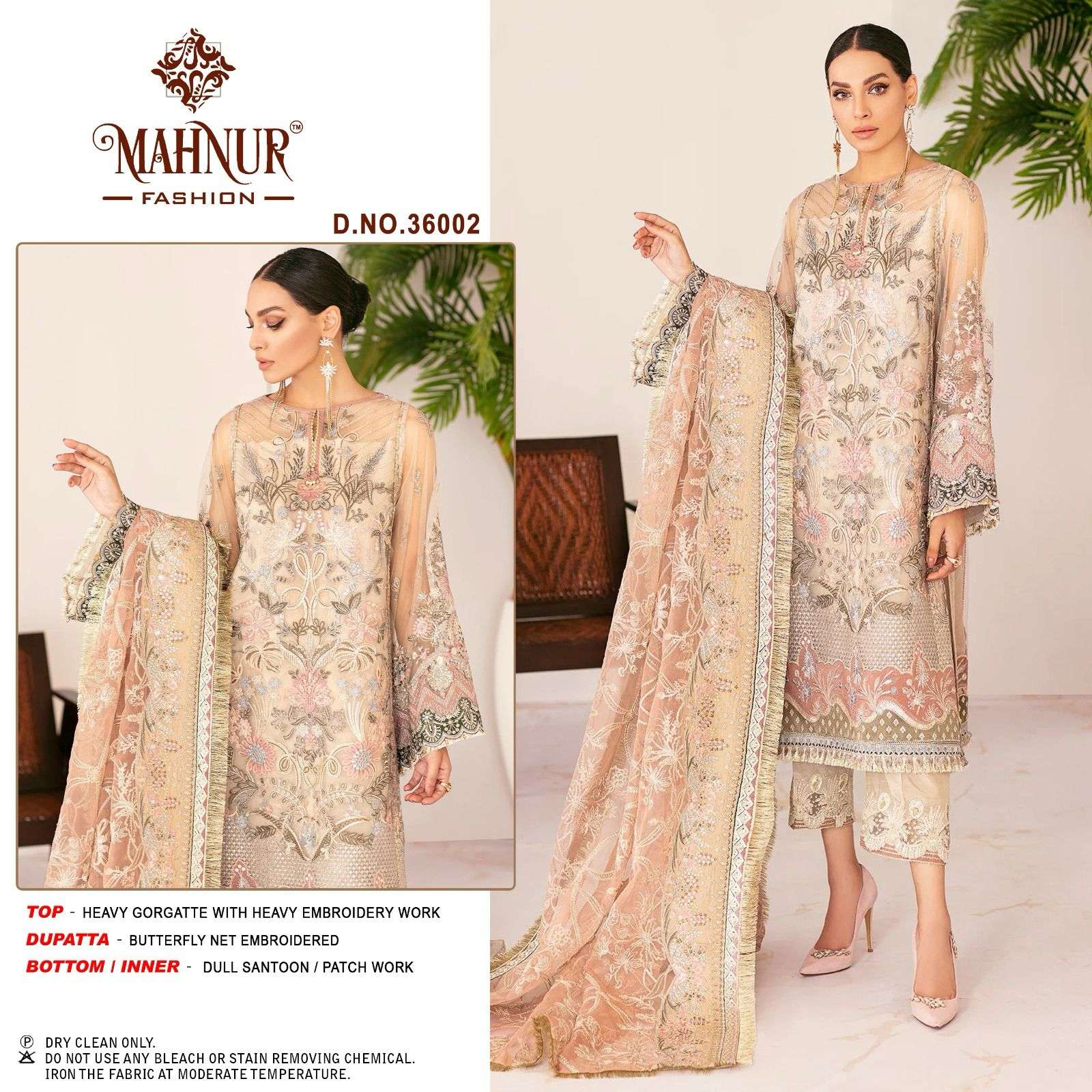 Mahnur Vol 36 Heavy Georgette Pakistani Salwar Kameez Wholesale catalog