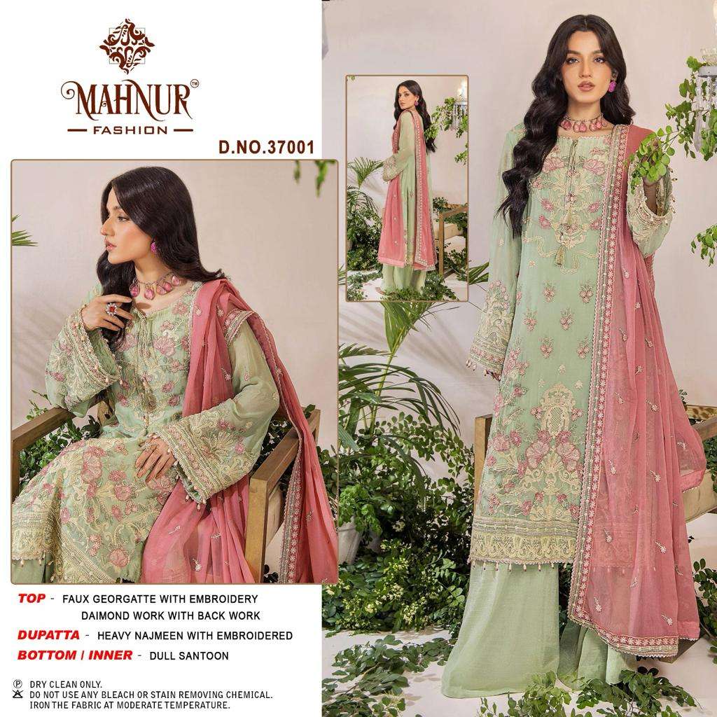 Mahnur Vol 37 Heavy Georgette Pakistani Salwar Kameez Wholesale catalog