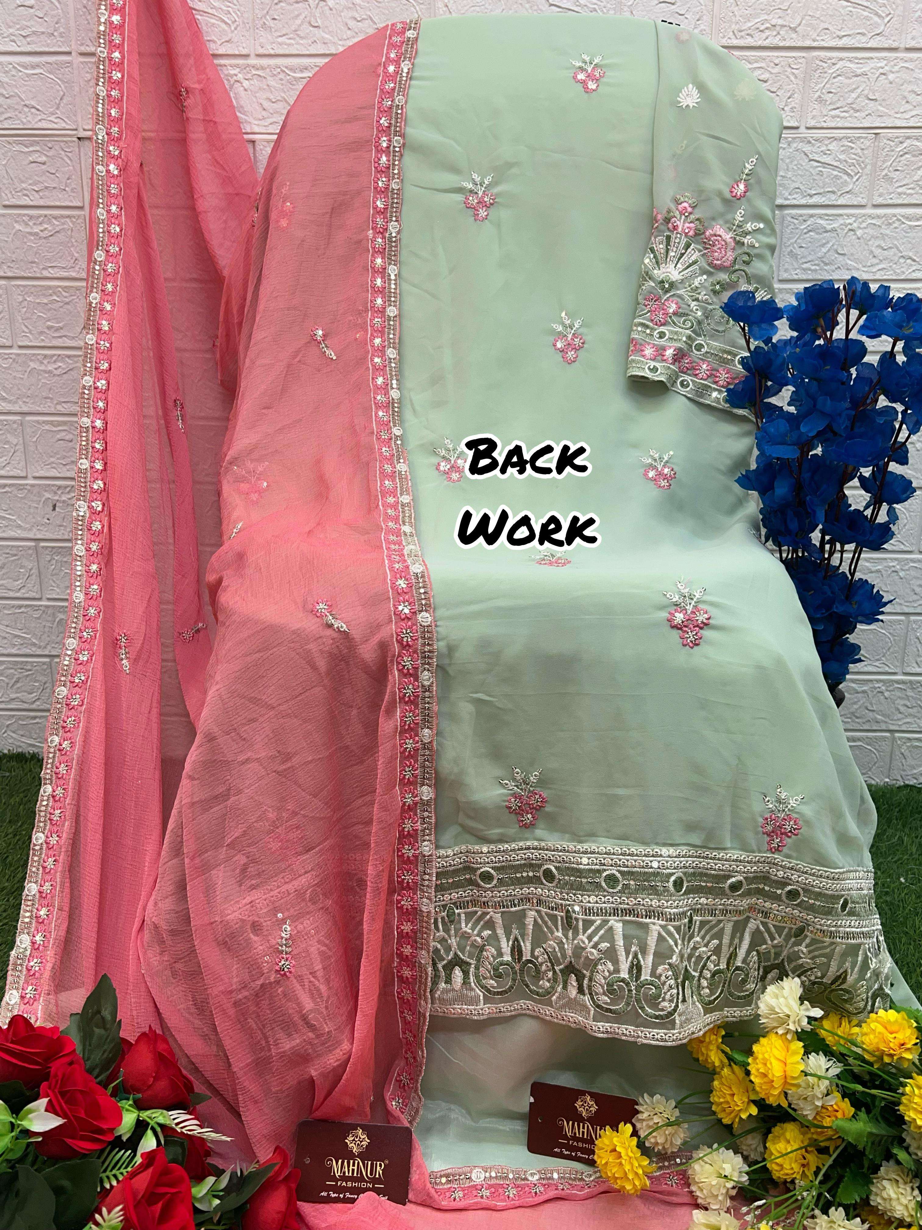 Mahnur Vol 37 Heavy Georgette Pakistani Salwar Kameez Wholesale catalog