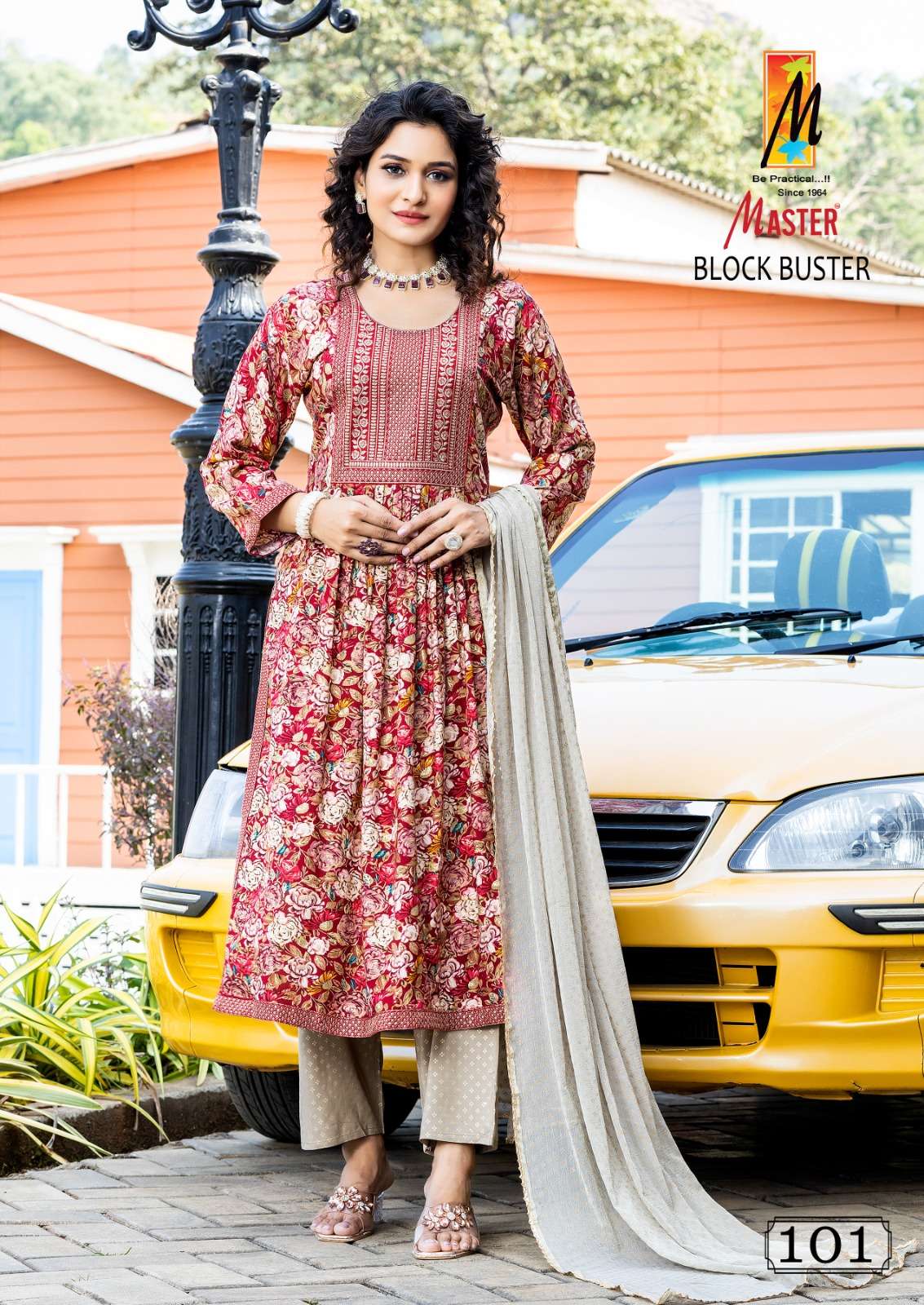 MASTER BLOCK BUSTER RAYON FOIL PRINT Kurti Wholesale catalog