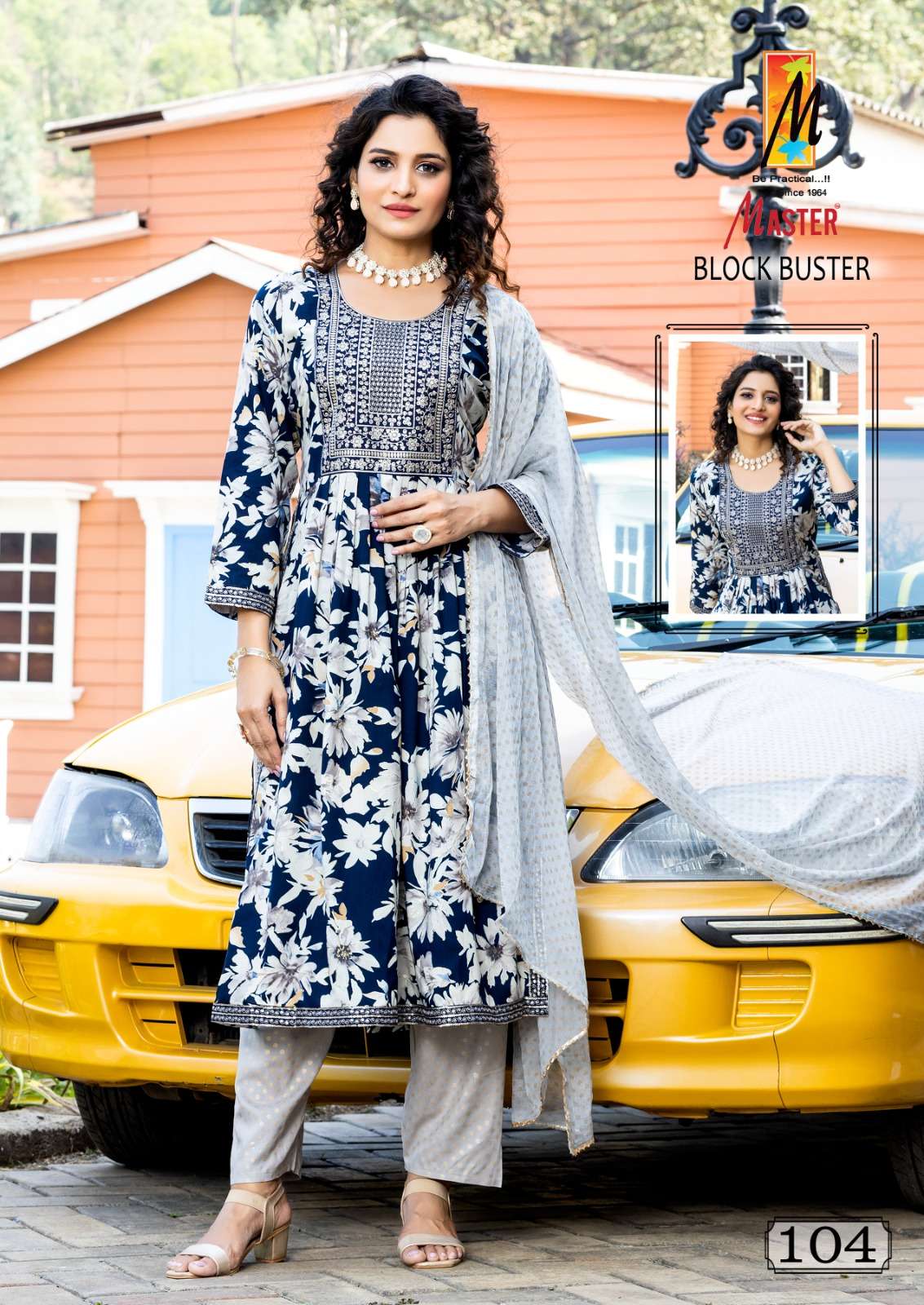 MASTER BLOCK BUSTER RAYON FOIL PRINT Kurti Wholesale catalog