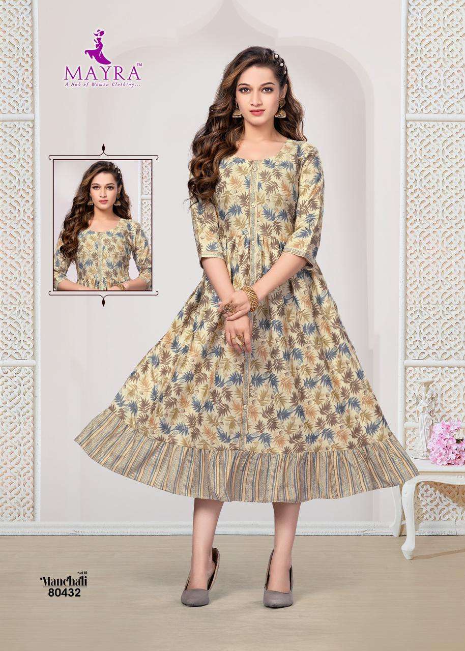 Mayra Manchali 3 Heavy Capsuil Printed Kurti Wholesale catalog