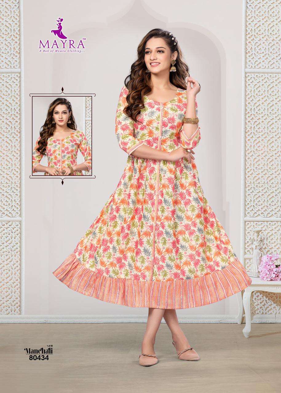 Mayra Manchali 3 Heavy Capsuil Printed Kurti Wholesale catalog