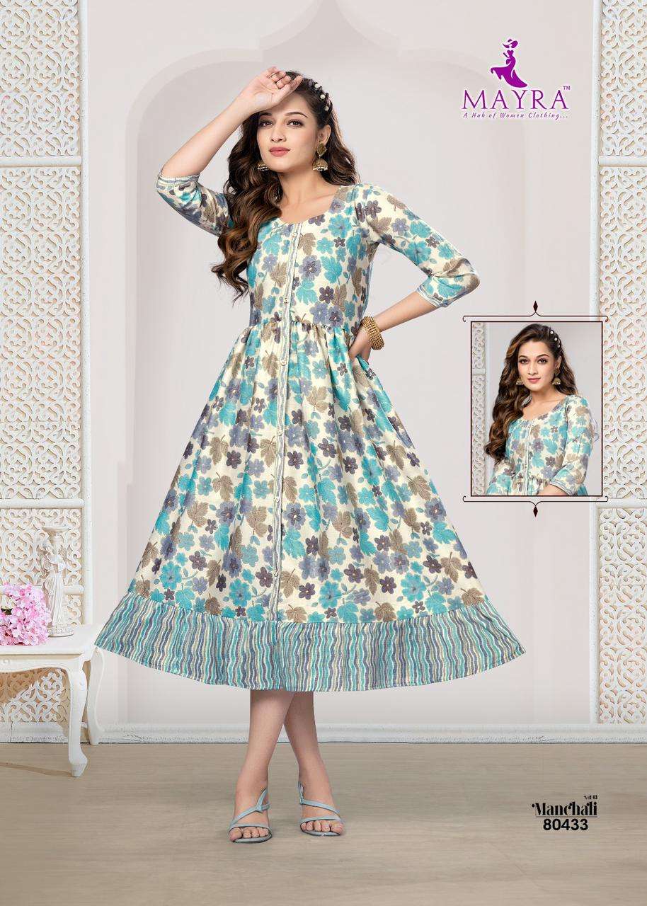 Mayra Manchali 3 Heavy Capsuil Printed Kurti Wholesale catalog