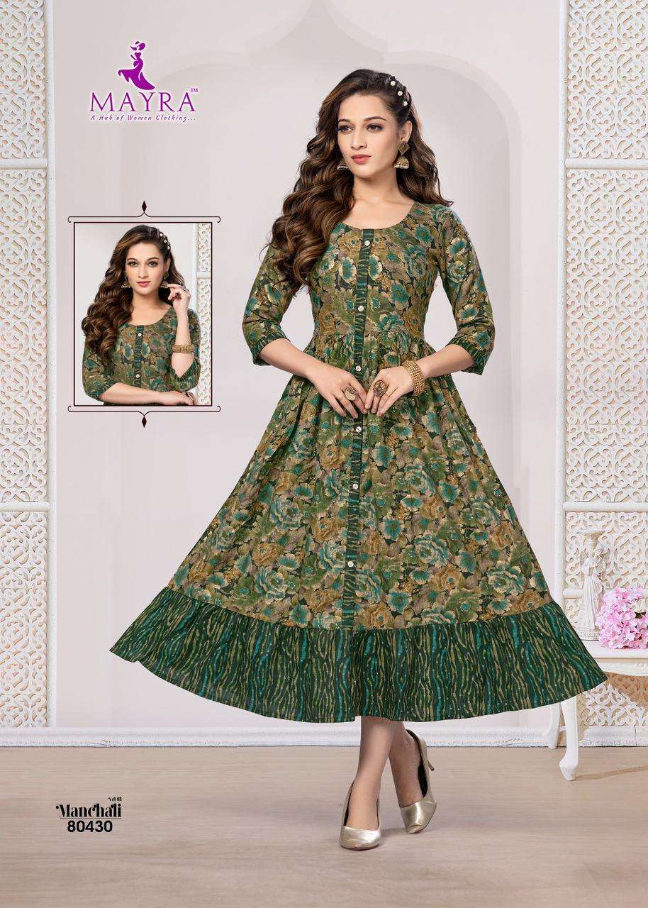 Mayra Manchali 3 Heavy Capsuil Printed Kurti Wholesale catalog