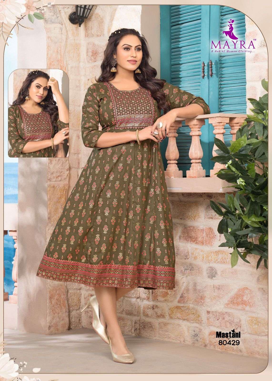 Mayra Mastani 2 Viscose Anarkali Kurti Wholesale catalog