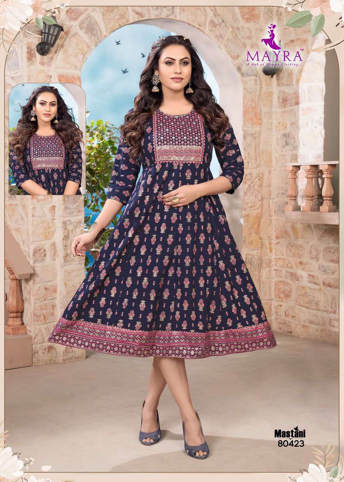 Mayra Mastani 2 Viscose Anarkali Kurti Wholesale catalog