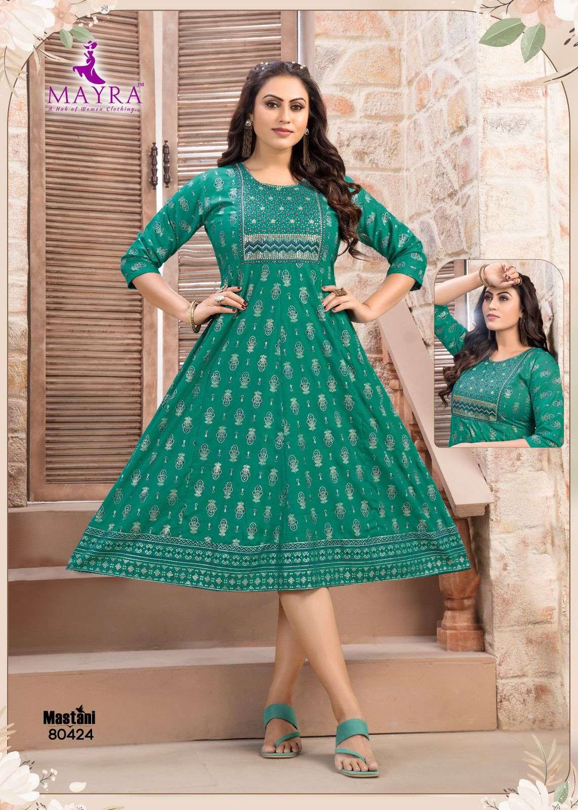 Mayra Mastani 2 Viscose Anarkali Kurti Wholesale catalog