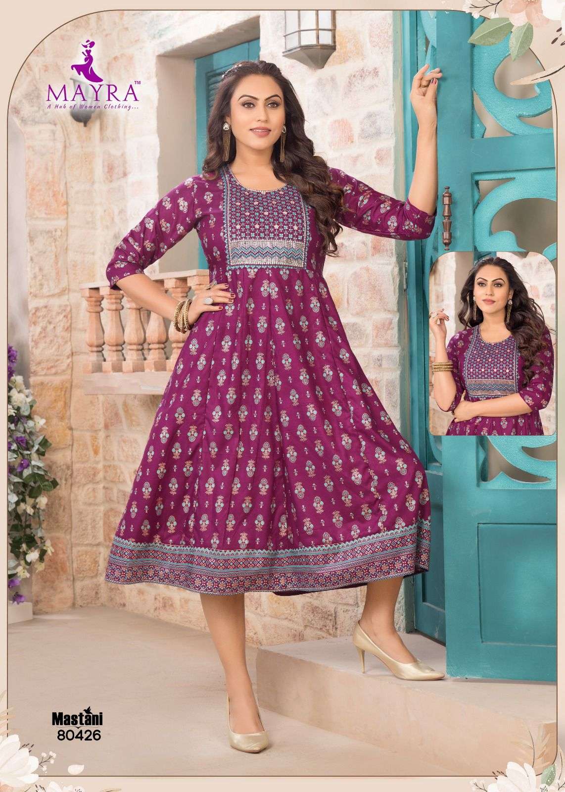 Mayra Mastani 2 Viscose Anarkali Kurti Wholesale catalog
