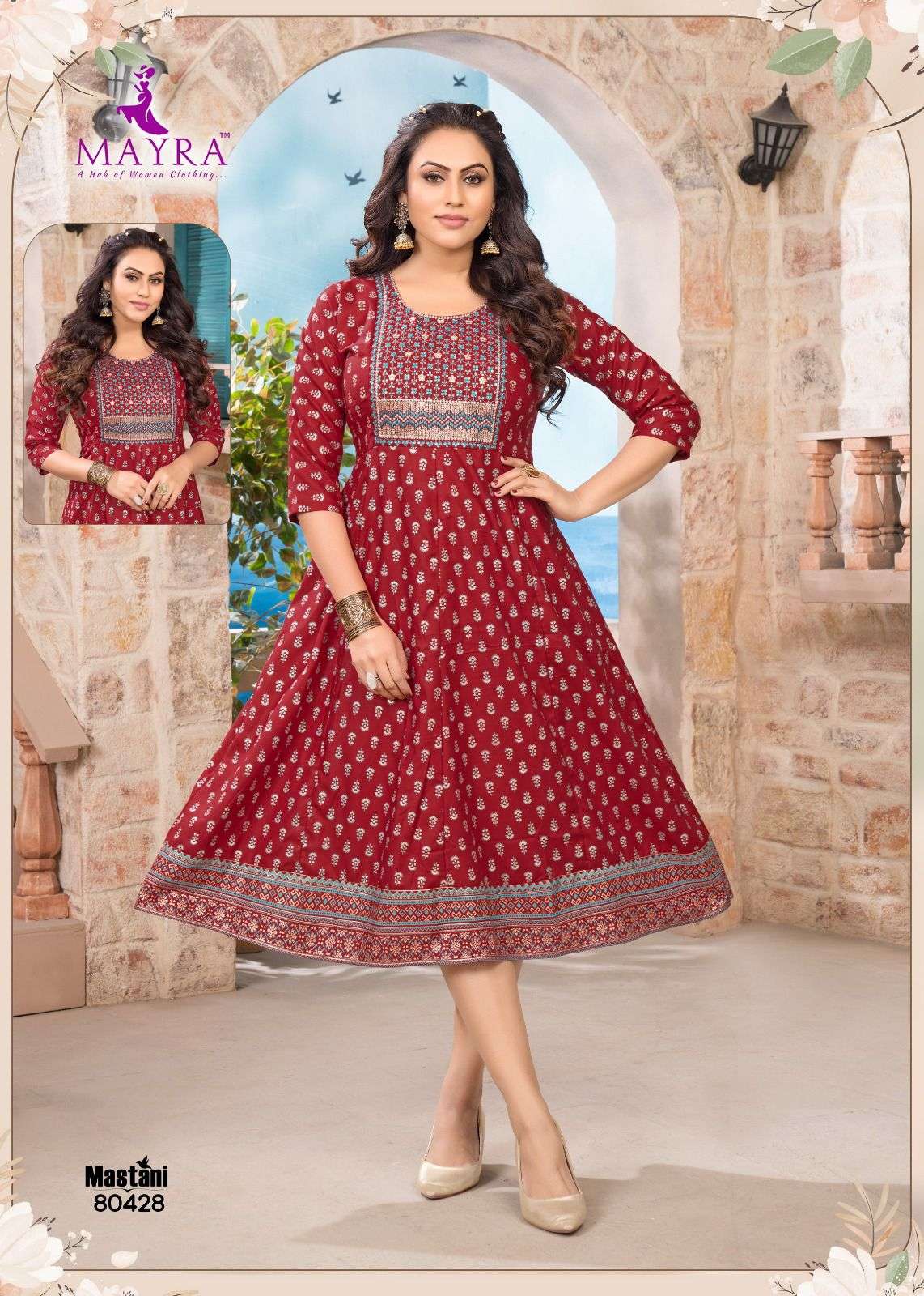 Mayra Mastani 2 Viscose Anarkali Kurti Wholesale catalog