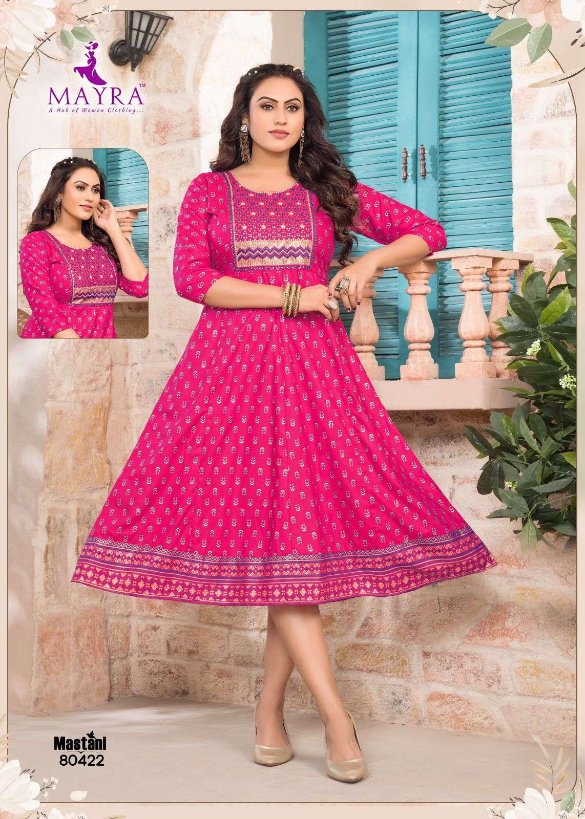 Mayra Mastani 2 Viscose Anarkali Kurti Wholesale catalog