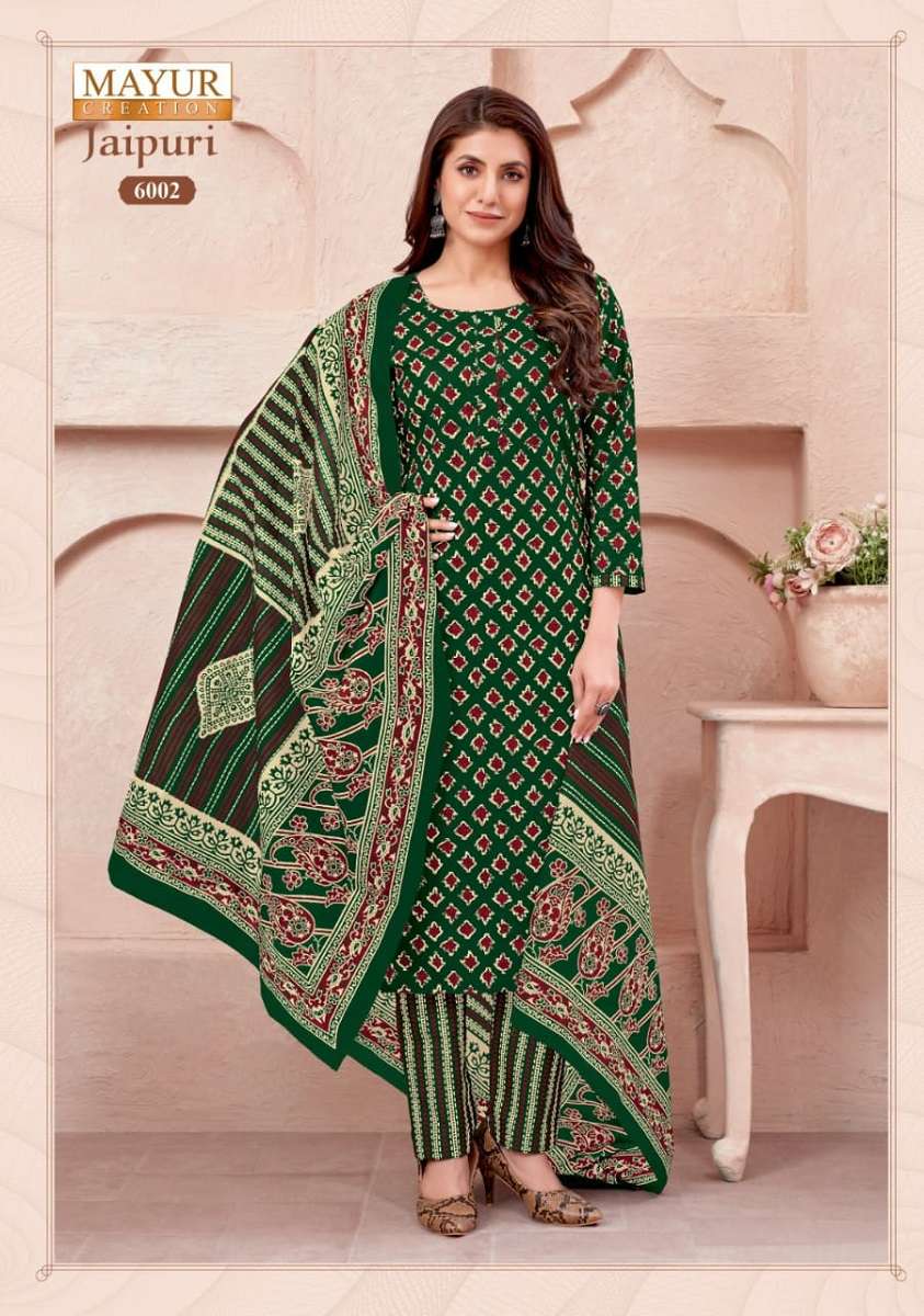 Mayur Jaipuri Vol-6 -Dress Material -Wholesale Catalog