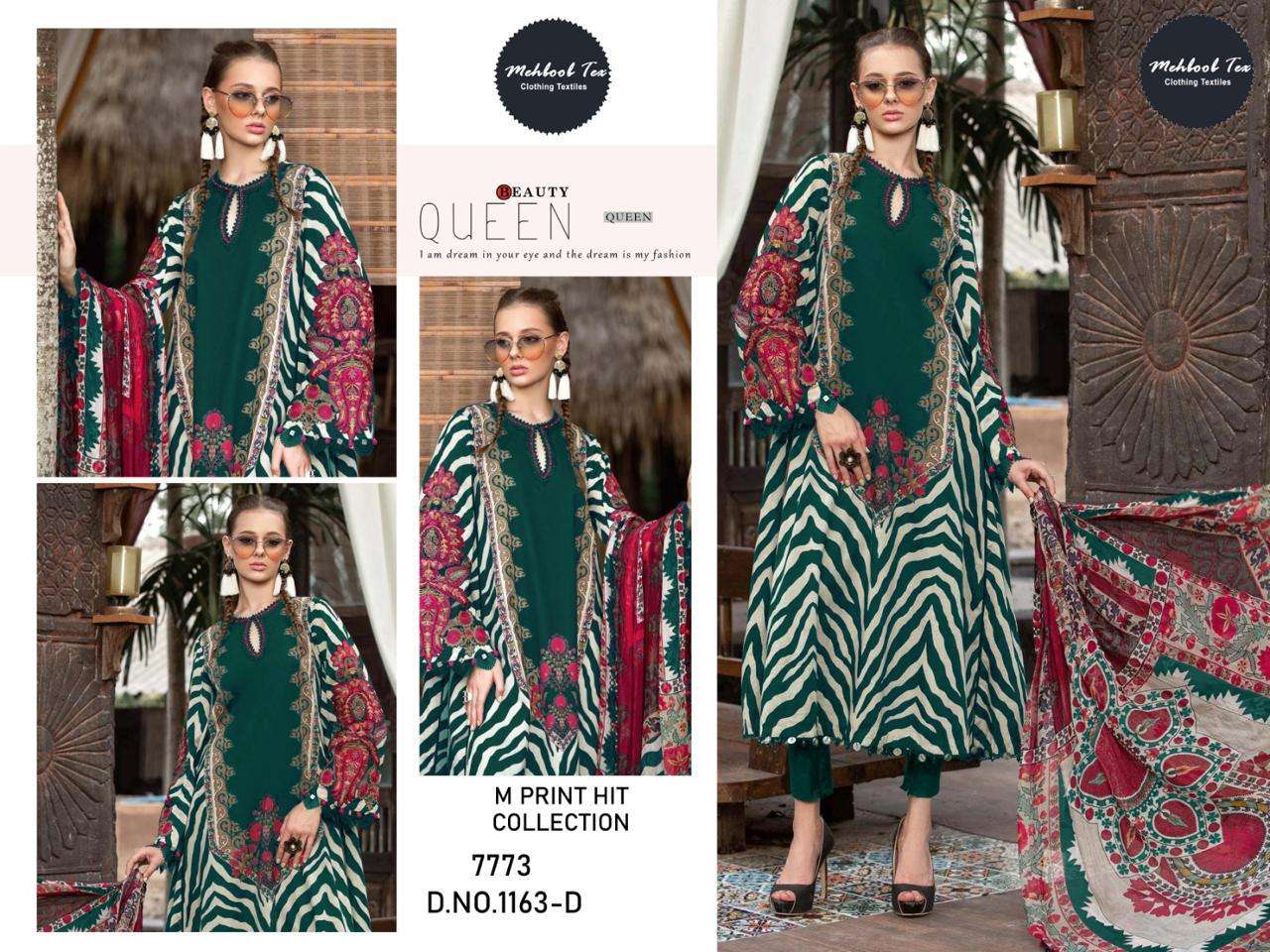 Mehbbob Tex 1163 Cotton Dupatta Pakistani salwar Suits Wholesale catalog