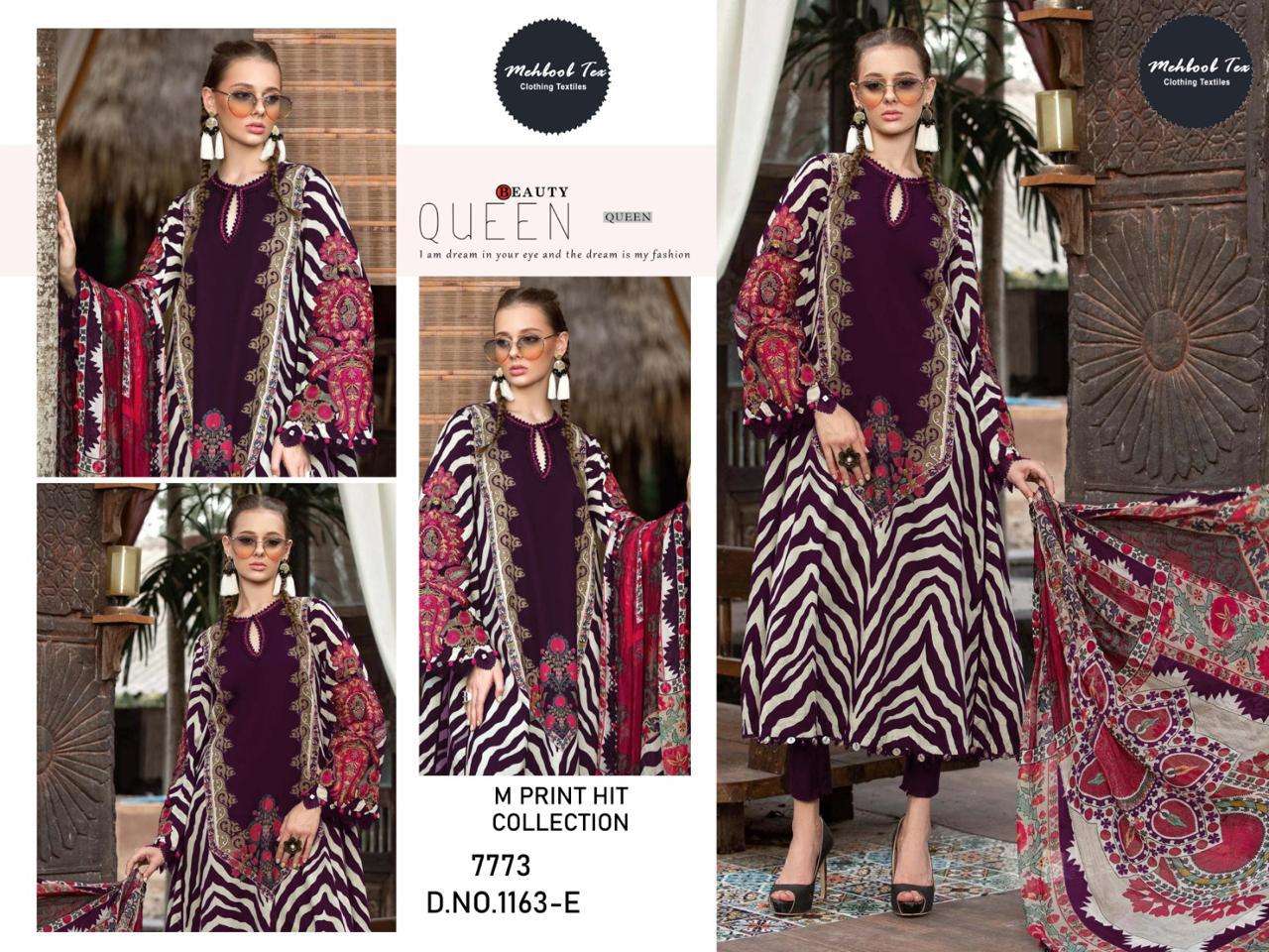 Mehbbob Tex 1163 Cotton Dupatta Pakistani salwar Suits Wholesale catalog