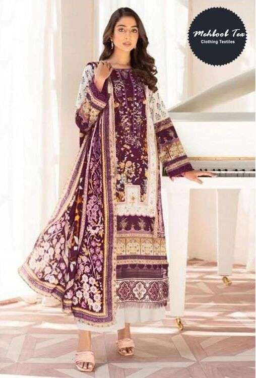 Mehbbob Tex 1217 Cotton Printed Pakistani Suits Wholesale catalog
